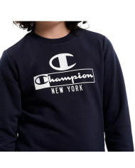 Bluza dziecięca Champion CREWNECK SWEATSHIRT 306172BS501 Niebieska - Sklep online Mastersport