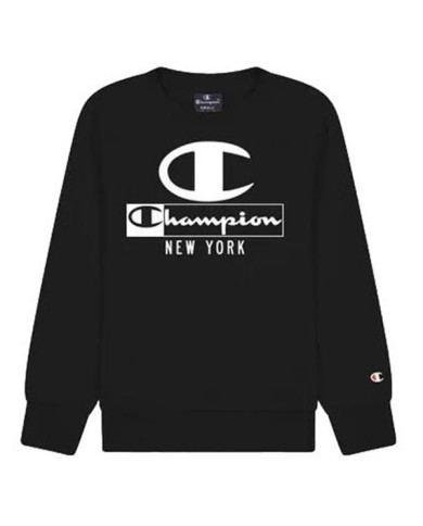 Bluza dziecięca Champion CREWNECK SWEATSHIRT 306172KK001 Czarna - Sklep online Mastersport