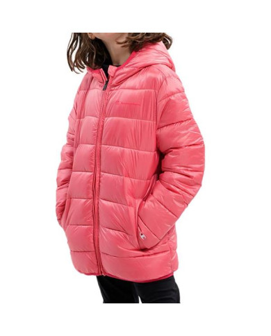 Kurtka dziecięca Champion HOODED JACKET 306197PS171 Różowa - Sklep online Mastersport