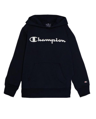 Bluza dziecięca Champion HOODED SWEATSHIRT 306277KK001 Czarna - Sklep online Mastersport