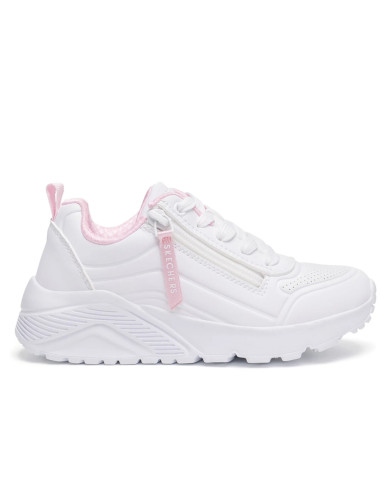 Buty dziecięce Skechers UNO LITE EASY ZIP 310387LWHT Białe - Sklep online Mastersport