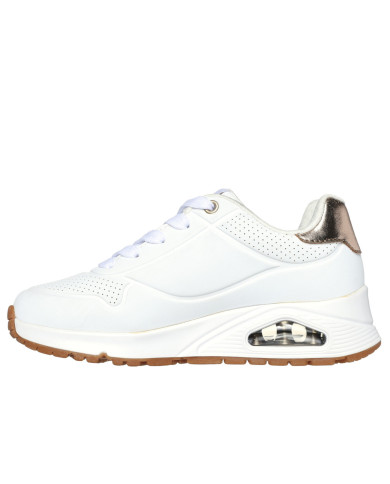 Buty damskie Skechers UNO GEN1 SHIMMER AWAY 310545LWHT Białe - Sklep online Mastersport