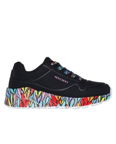 Buty dziecięce Skechers UNO LITE-SUBTLE LOVE 314088LBKMT Czarne - Sklep online Mastersport