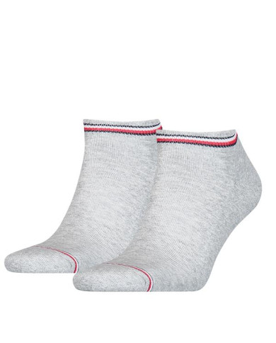 Skarpetki męskie Tommy Hilfiger TH MEN ICONIC SNEAKER 2P 100001093085 Szare - Sklep online Mastersport