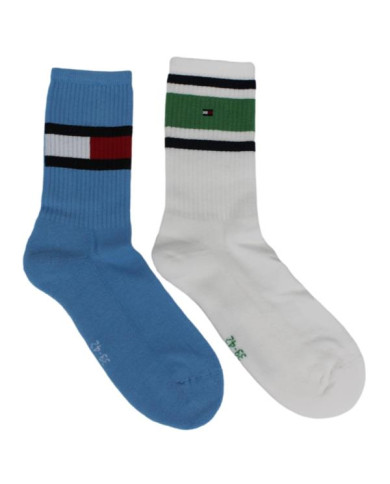 Skarpetki męskie Tommy Hilfiger TH KIDS FLAG 2P 394020001024 Niebieskie - Sklep online Mastersport