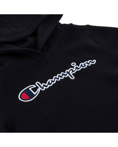 Bluza dziecięca Champion HOODED SWEATSHIRT 404225KK001 Czarna - Sklep online Mastersport