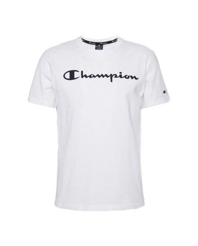 Koszulka dziecięca Champion CREWNECK T-SHIRT 404541WW001 Biała - Sklep online Mastersport