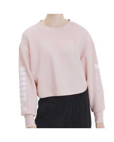 Bluza damska Puma REBEL CREW SWEAT TR 58175517 Różowa - Sklep online Mastersport