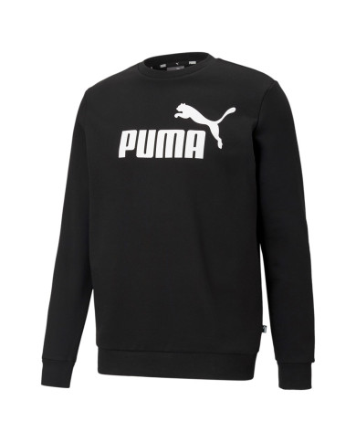 Bluza męska Puma ESS BIG LOGO CREW FL 58667801 Czarna - Sklep online Mastersport