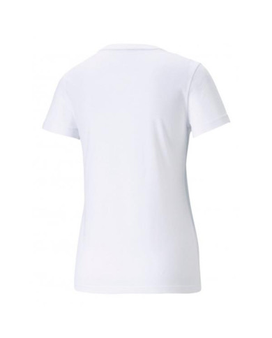 Koszulka damska Puma ESS+ METALLIC LOGO TEE 58689002 Biała - Sklep online Mastersport