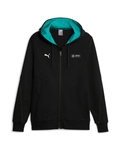 Bluza męska Puma MAPF1 HOODED SWEAT JKT 62114701 Czarna - Sklep online Mastersport