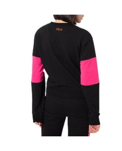 Bluza damska Fila PARASTU CROPPED CREW W 683430A273 Czarna - Sklep online Mastersport