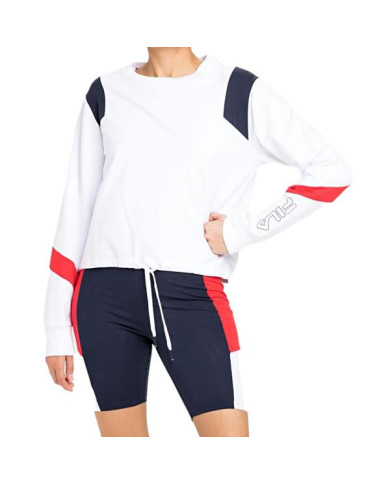 Bluza damska Fila PITA CROPPED CREW W 683442I17 Biała - Sklep online Mastersport
