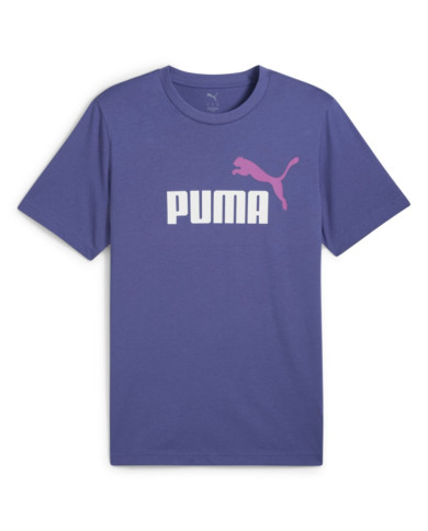 Koszulka męska Puma ESS 2 COLOR NO.1 LOGO TEE 68470846 Fioletowa - Sklep online Mastersport