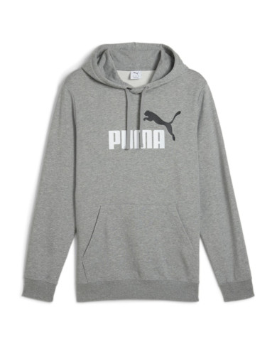 Bluza męska Puma ESS 2 COLOR NO.1 LOGO HOODIE 68471203 Szara - Sklep online Mastersport