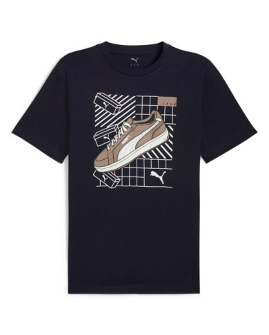 Koszulka męska Puma GRAPHICS SNEAKER TEE 68483016 Niebieska - Sklep online Mastersport