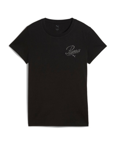 Koszulka damska Puma ESS SCRIPT TEE 68498201 Czarna - Sklep online Mastersport