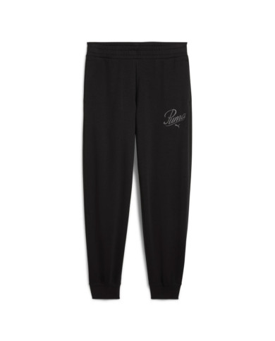 Spodnie damskie Puma ESS SCRIPT COMFORT SWEATPANTS 68498501 Czarne - Sklep online Mastersport