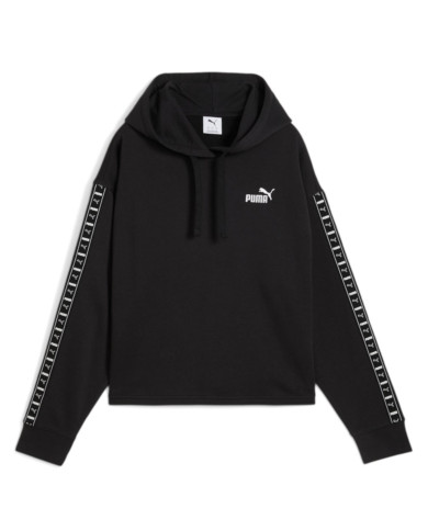 Bluza damska Puma ESS TAPE COMFORT CROP HOODIE TR 68501101 Czarna - Sklep online Mastersport