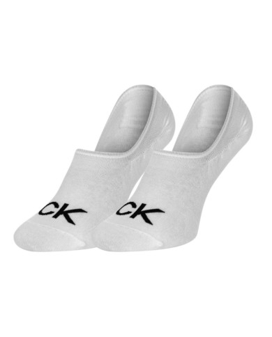 Skarpetki męskie Calvin Klein CK MEN FOOTIE HIGH CUT 2P LOGO 701218716002 Białe - Sklep online Mastersport