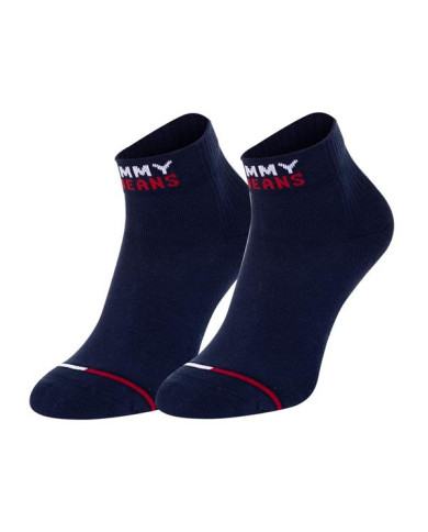 Skarpetki męskie Tommy Hilfiger TH UNI TJ QUARTER 2P 701218956002 Niebieskie - Sklep online Mastersport