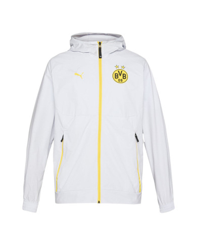 Bluza męska Puma BVB PUMATECH FZ HOODIE 78169618 Biała - Sklep online Mastersport