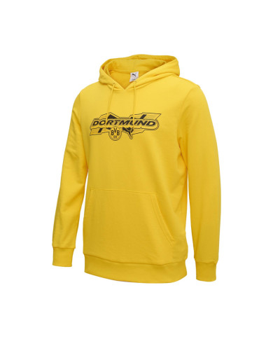 Bluza męska Puma BVB FTBL CULTURE HOODIE 78257701 Żółta - Sklep online Mastersport