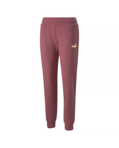 Spodnie damskie Puma ESS+ METALLIC PANTS FL 84995945 Różowe - Sklep online Mastersport