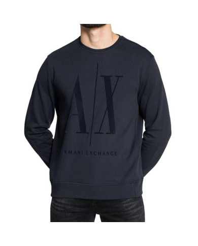 Bluza męska Armani Exchange FELPA 8NZMPD-ZJ1ZZ-1510 Czarna - Sklep online Mastersport