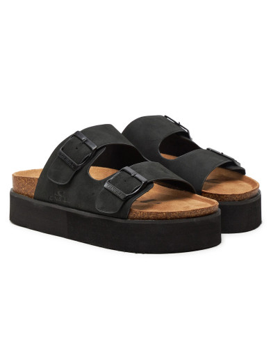 Klapki damskie ONeill PLATFORM SLIDER WOMEN LOW 9024101925Y Czarne - Sklep online Mastersport