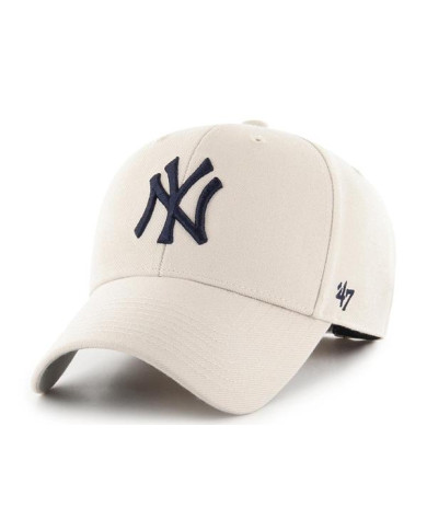 Czapka 47 Brand MLB NEW YORK YANKEES B-MVP17WBV-BN Beżowa - Sklep online Mastersport