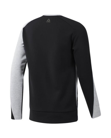 Bluza męska Reebok OST BLOCKED CREW NECK EC0991 Czarna - Sklep online Mastersport