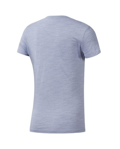 Koszulka damska Reebok TE MARBLE LOGO TEE EC2323 Niebieska - Sklep online Mastersport