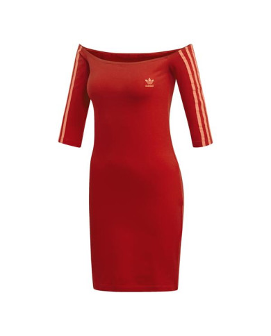 Sukienka damska adidas Originals SHOULDER DRESS ED7522 Czerwona - Sklep online Mastersport