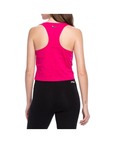 Koszulka damska Fila BASIN CROPPED TANK TOP FAW013640000 Różowa - Sklep online Mastersport