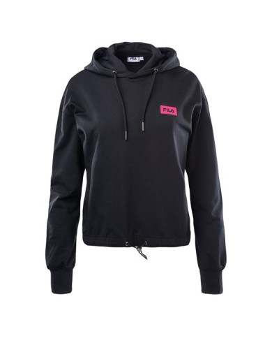 Bluza damska Fila BURDUR CROPPED HOODY FAW014480009 Czarna - Sklep online Mastersport
