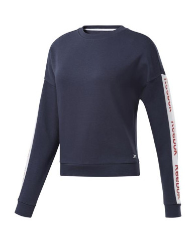 Bluza damska Reebok LINEAR LOGO CREW FR8157 Niebieska - Sklep online Mastersport