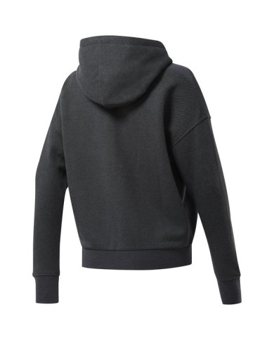 Bluza damska Reebok TE TEXTURED LOGO FU FU2241 Czarna - Sklep online Mastersport