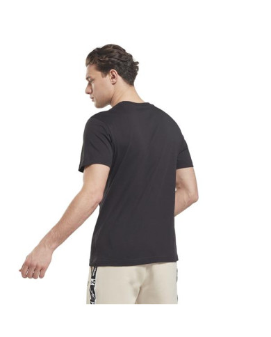 Koszulka męska Reebok RI LEFT CHEST LOGO HG4441 Czarna - Sklep online Mastersport