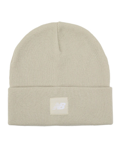 Czapka New Balance CUFFED BEANIE FLYING NB LOGO LAH13034TWF Beżowa - Sklep online Mastersport