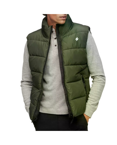 Kamizelka męska Superdry A7-GILET M5011808AGUL Zielona - Sklep online Mastersport