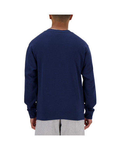 Bluza męska New Balance NEW BALANCE STACKED LOGO FREN NNY MT41500NNY Niebieska - Sklep online Mastersport