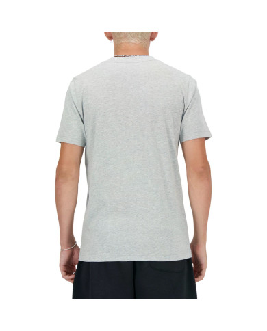 Koszulka męska New Balance S/S NEW BALANCE STACKED LO AG MT41502AG Szara - Sklep online Mastersport