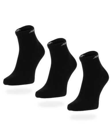 Skarpetki męskie Monotox ANKLE SOCKS BLACK 3PACK MX20005 Czarne - Sklep online Mastersport