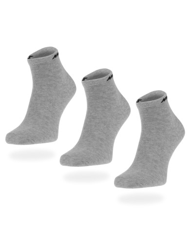 Skarpetki męskie Monotox ANKLE SOCKS GREY 3PACK MX20006 Szare - Sklep online Mastersport