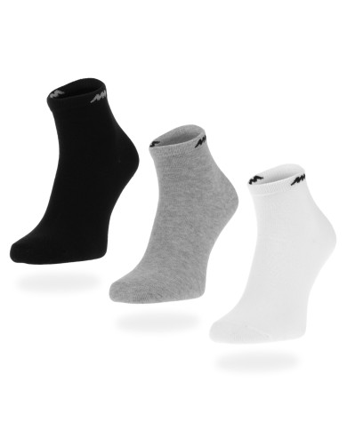 Skarpetki męskie Monotox ANKLE SOCKS MIX 3PACK MX20007 Czarne - Sklep online Mastersport