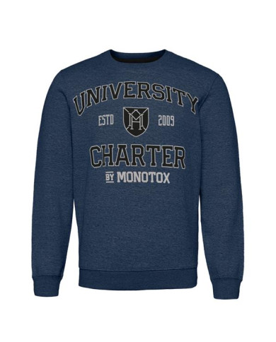Bluza męska Monotox UNIVERSITY CN NAVY MX21035 Niebieska - Sklep online Mastersport
