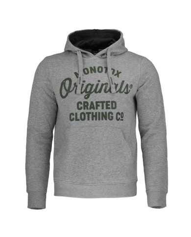 Bluza męska Monotox CRAFTED HD GREY MEL MX21046 Szara - Sklep online Mastersport