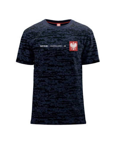 Koszulka męska Monotox TP MINI EAGLE CAMO 1 LIGHT NAVY MX22052 Niebieska - Sklep online Mastersport
