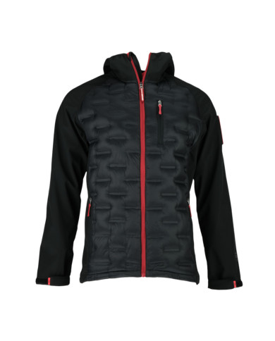 Kurtka męska Monotox HYBRIDO BLACK / RED MX23100 Czerwona - Sklep online Mastersport